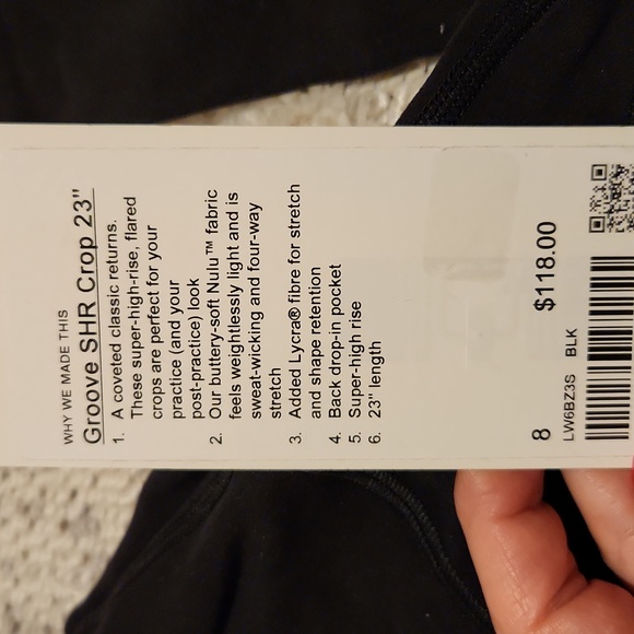 ☀️sold out☀️ lululemon SHR groove crops 23" - Picture 4 of 4